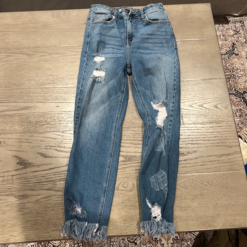 Light washed Distressed jeans